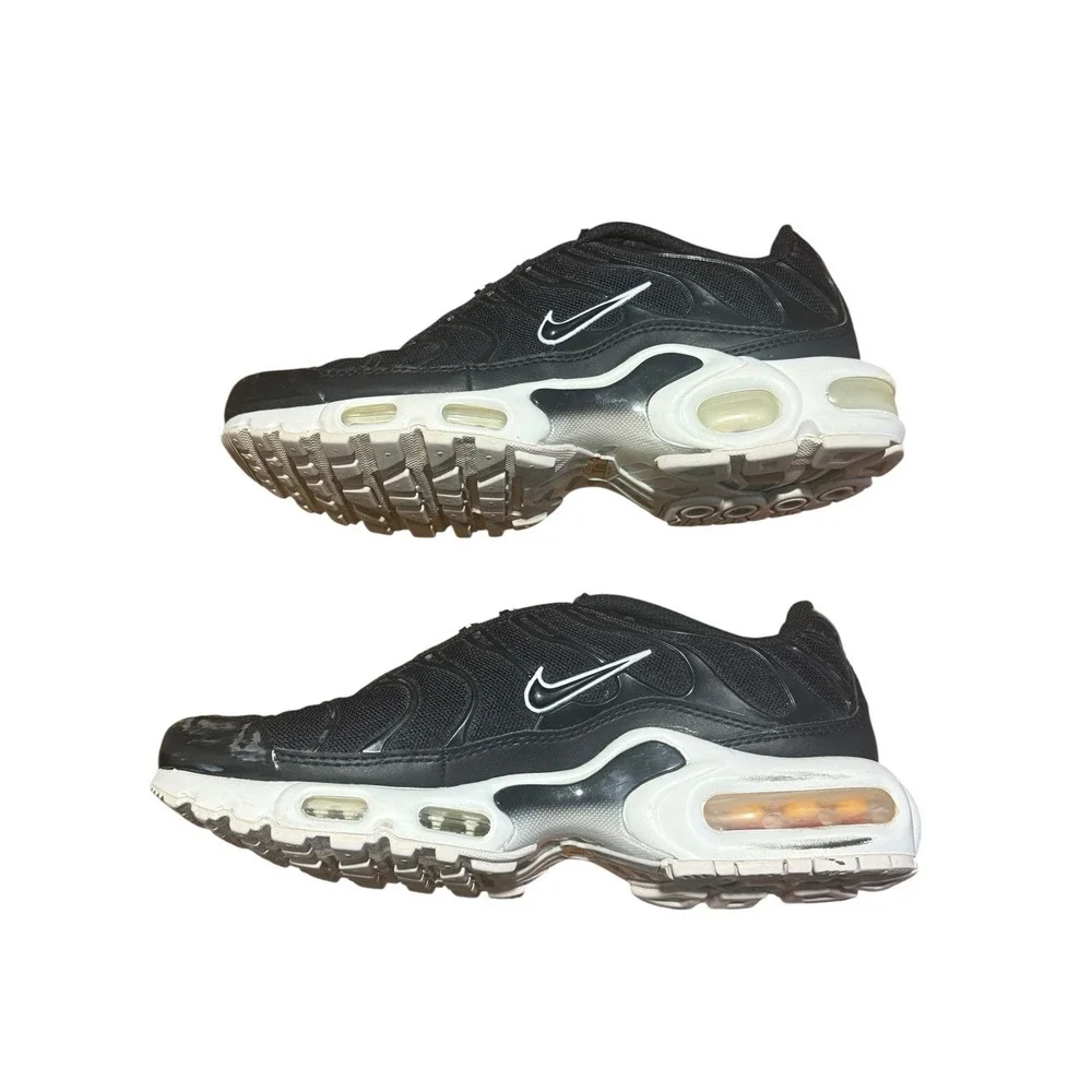 Nike Air Max Plus Y2K Urban Streetwear‎ Trendy Black Size 7 Athletic *No Laces*